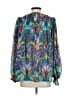 Nicole Miller 100% Polyester Blue Long Sleeve Blouse Size S - photo 2