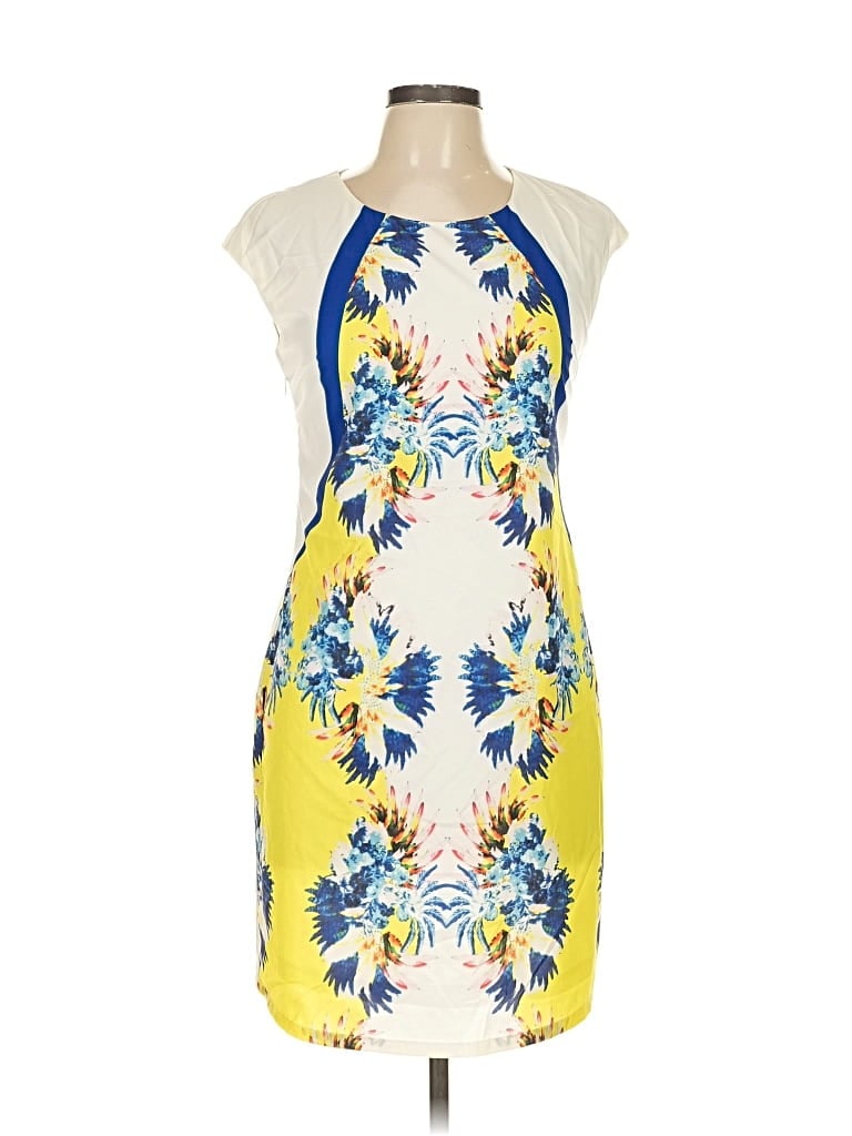 Pre-owned Assorted Brands Cocktail Dress In White