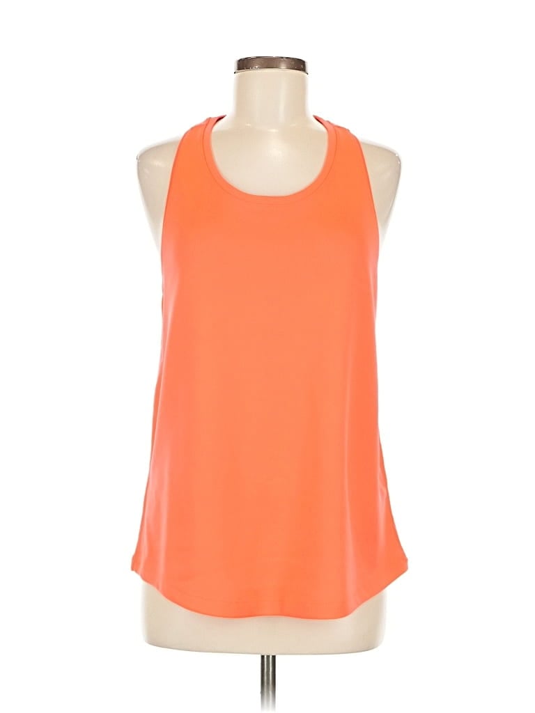 Pre-owned Assorted Brands Tank Top Orange Halter Neckline Tops
