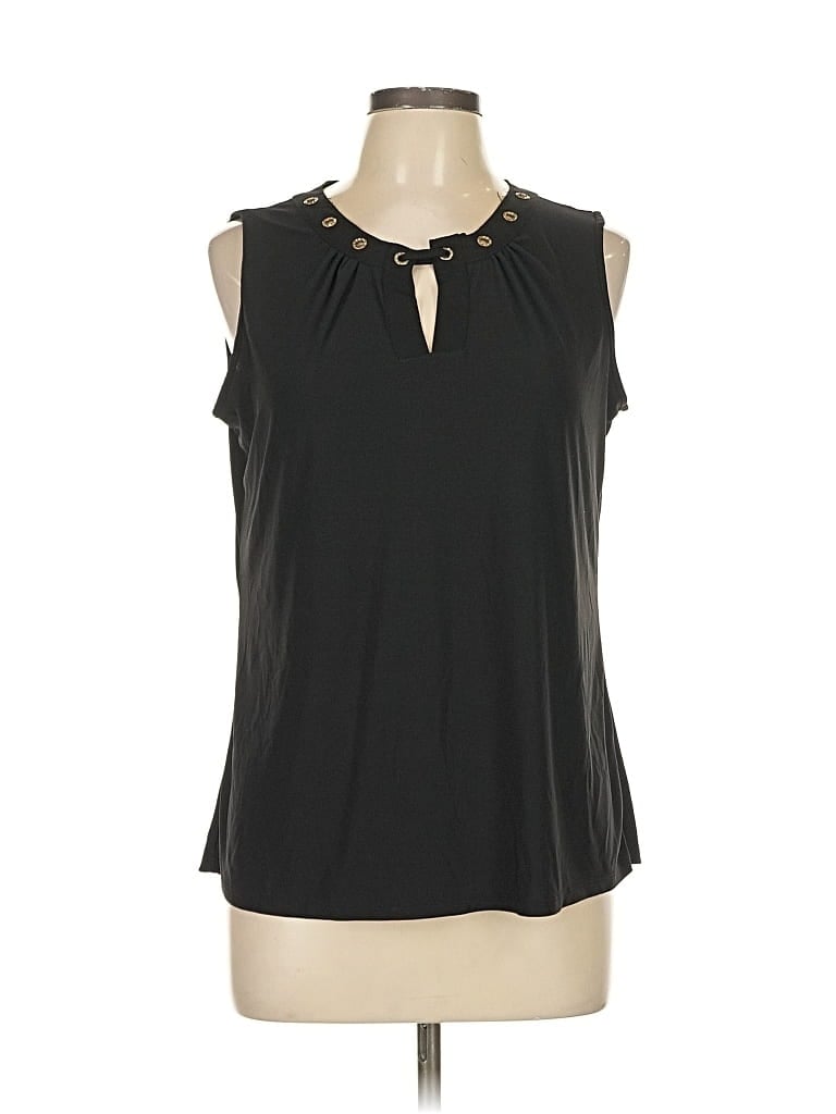 Pre-owned Notations Sleeveless Blouse In Black