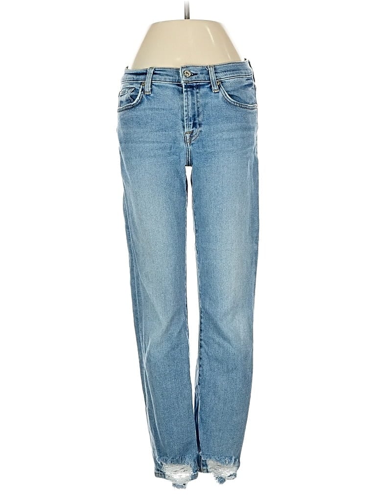 Pre-owned 7 For All Mankind Jeans In Blue