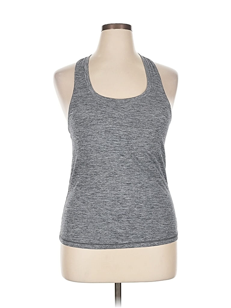 Pre-owned Assorted Brands Tank Top Gray Halter Neckline Tops