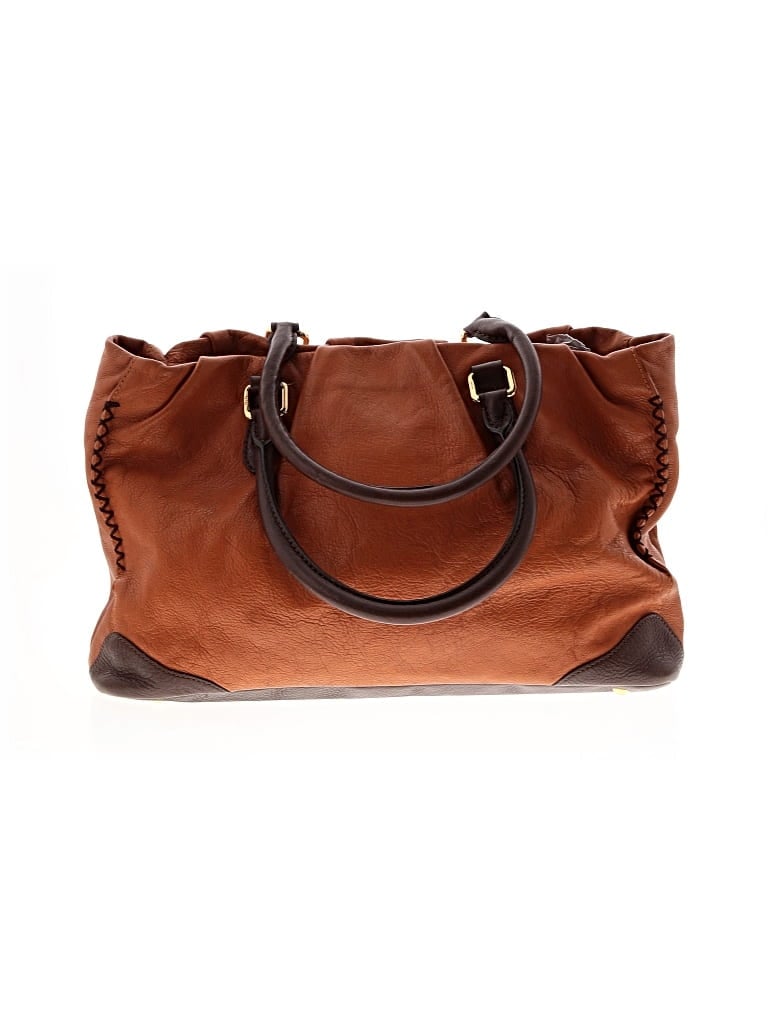 Pre-owned Mcm Leather Satchel In Brown