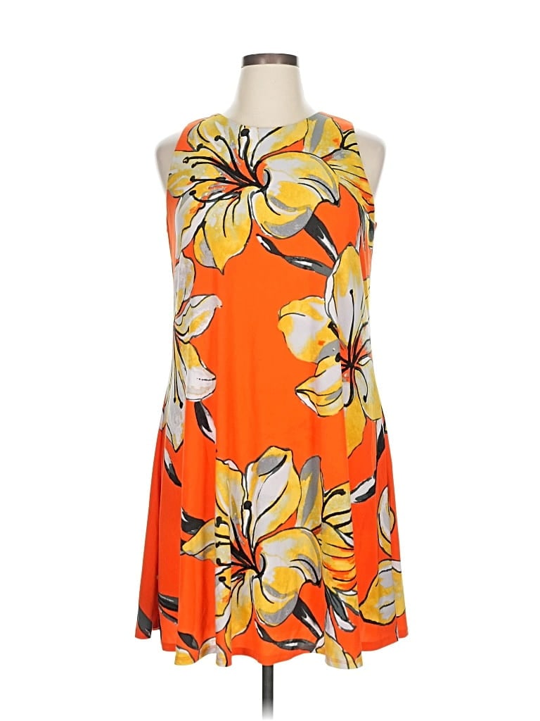 Pre-owned Kasper Casual Dress In Orange