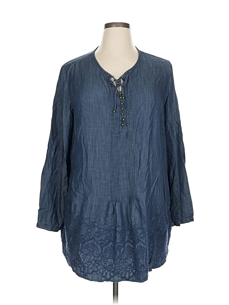 Pre-owned Coldwater Creek Casual Dress In Blue