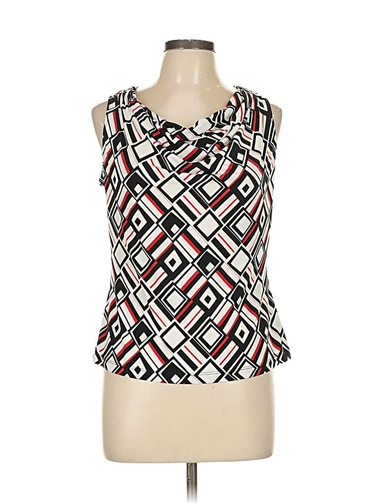 Pre-owned Calvin Klein Tank Top Ivory Strapless Neckline Tops In White