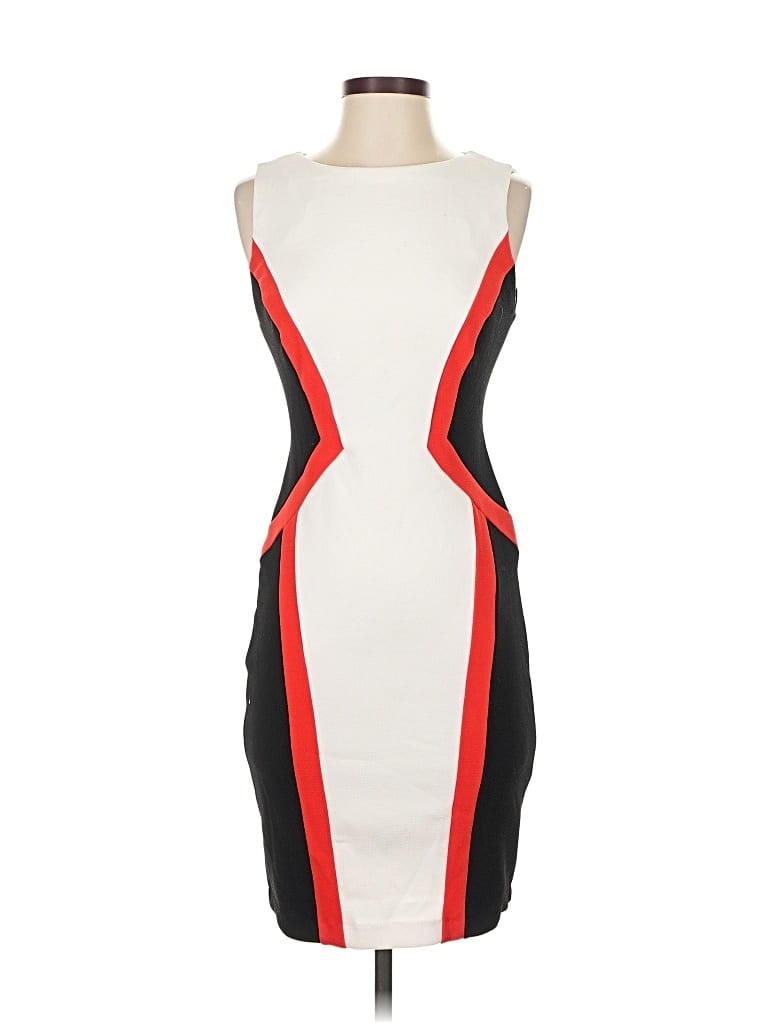 Pre-owned Bisou Bisou Cocktail Dress In White