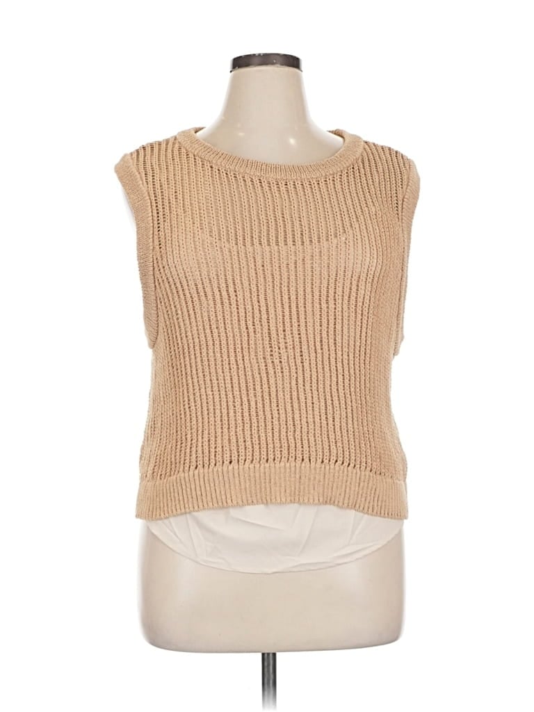 DESIGN HISTORY Pre-owned Sweater Vest In Brown