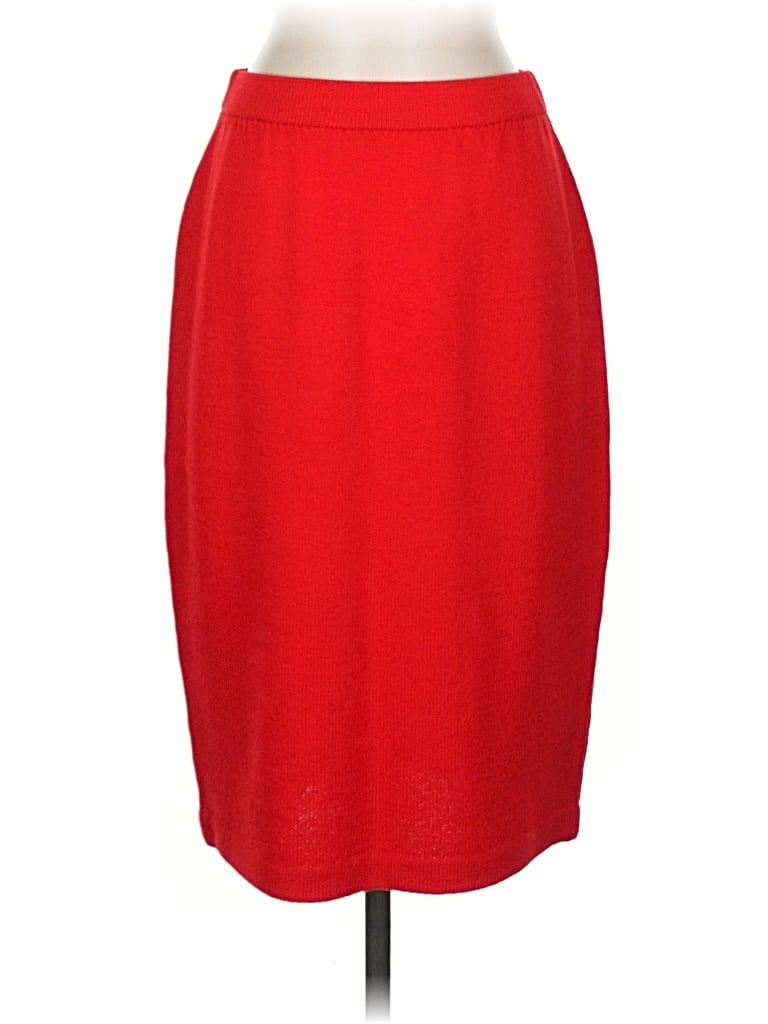 Pre-owned St. John Collection By Marie Gray Formal Skirt In Red