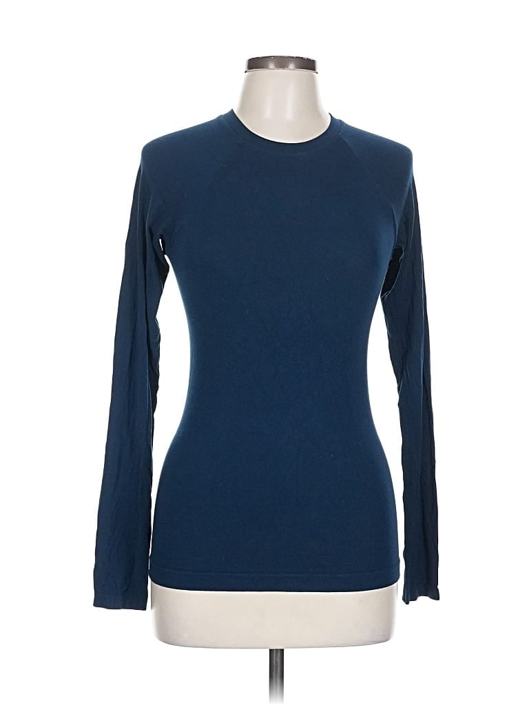 Pre-owned Sweaty Betty Long Sleeve T-shirt In Blue