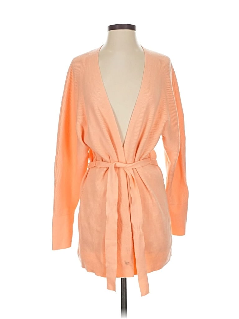 Pre-owned Express Cardigan Sweater In Orange