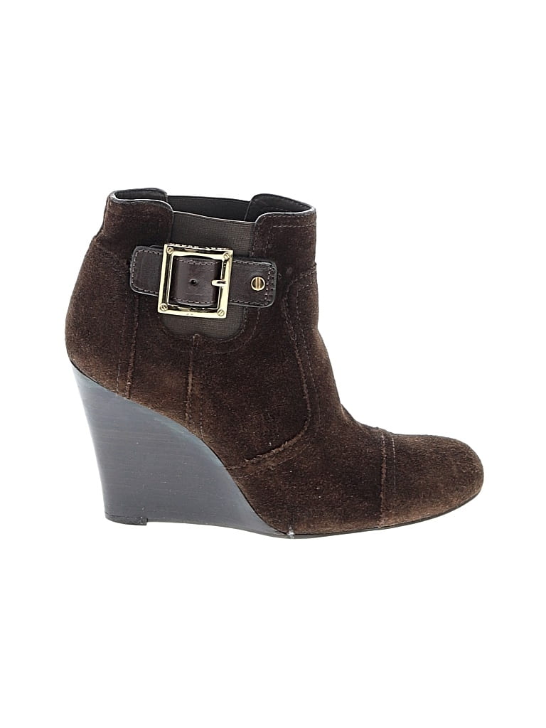 Pre-owned Tory Burch Ankle Boots In Brown