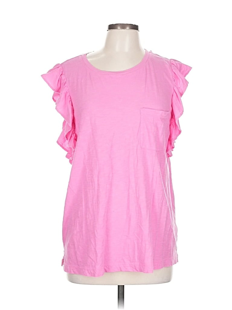 CROWN & IVY Pre-owned Sleeveless T-shirt In Pink