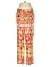 Joie 100% Silk Print Orange Silk Pants Size 2 - photo 1