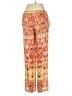 Joie 100% Silk Print Orange Silk Pants Size 2 - photo 2