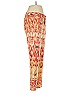 Joie 100% Silk Print Orange Silk Pants Size 2 - photo 4