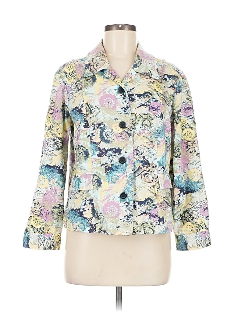 Pre-owned Christopher & Banks Jacket In White