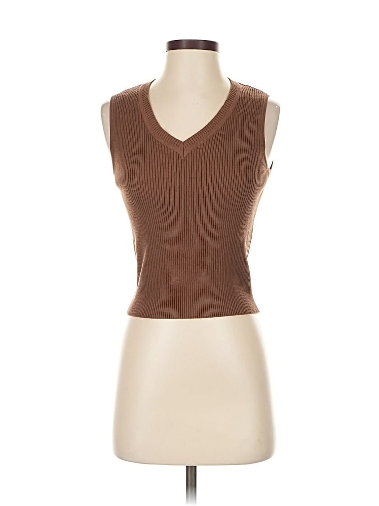 Pre-owned John Galt Sweater Vest In Brown