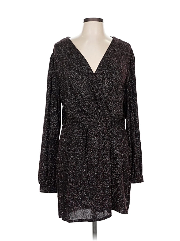 Pre-owned Mng Casual Dress In Black