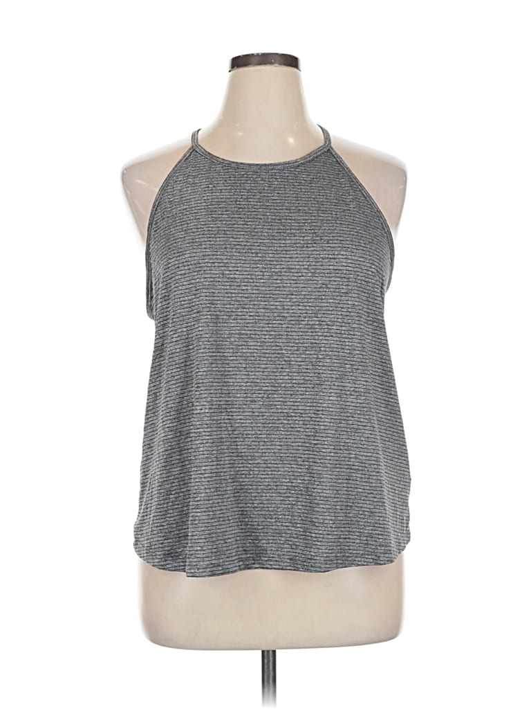 Pre-owned Active By Old Navy Tank Top Gray Halter Neckline Tops