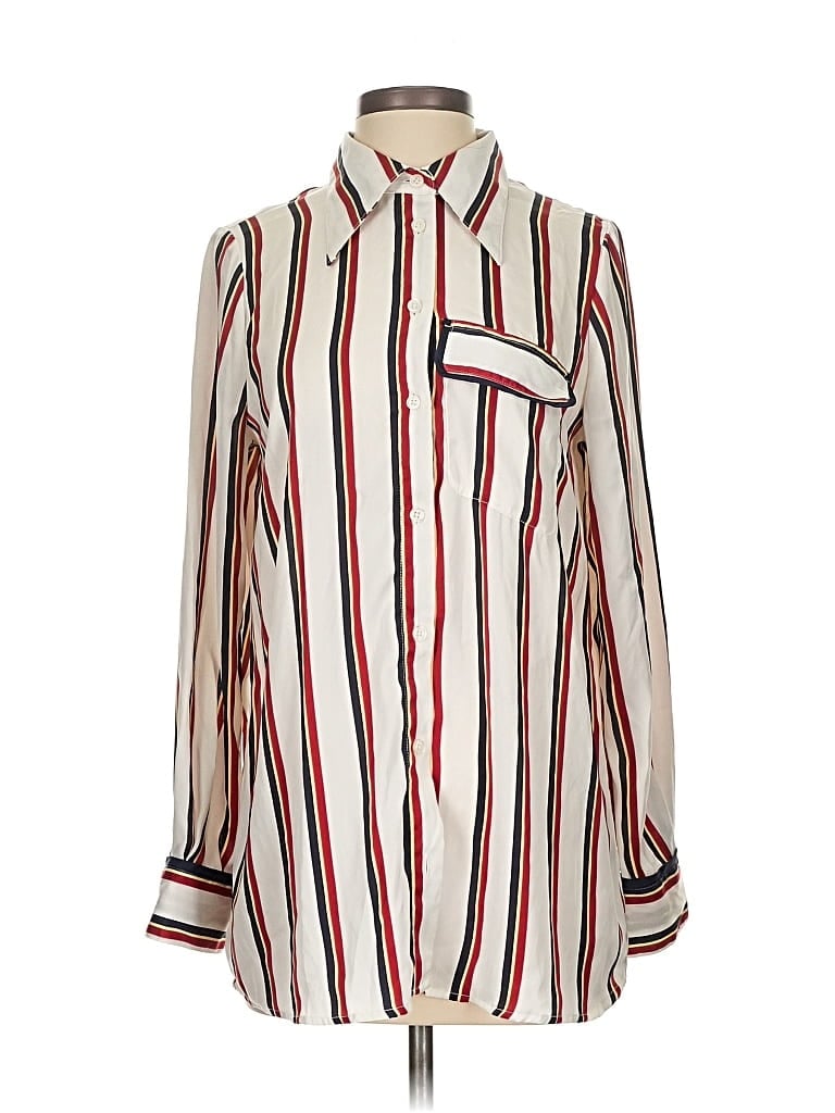 Pre-owned Future Collective Long Sleeve Button Down Shirt In White