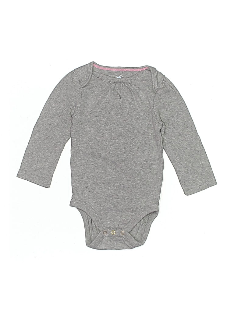 Pre-owned Cloud Island Babies' Long Sleeve Onesie In Gray