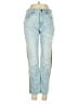 FRAME 100% Cotton Color Block Blue Jeans Size 25 waist - photo 1