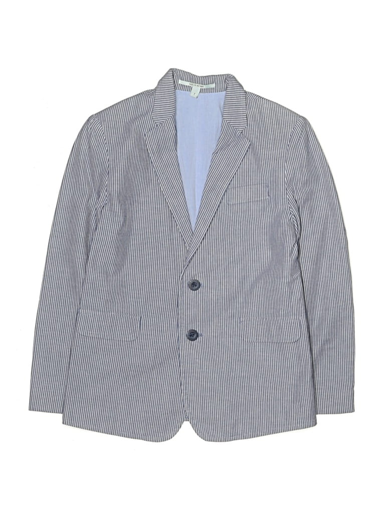Pre-owned Assorted Brands Kids' Blazer Jacket In Blue