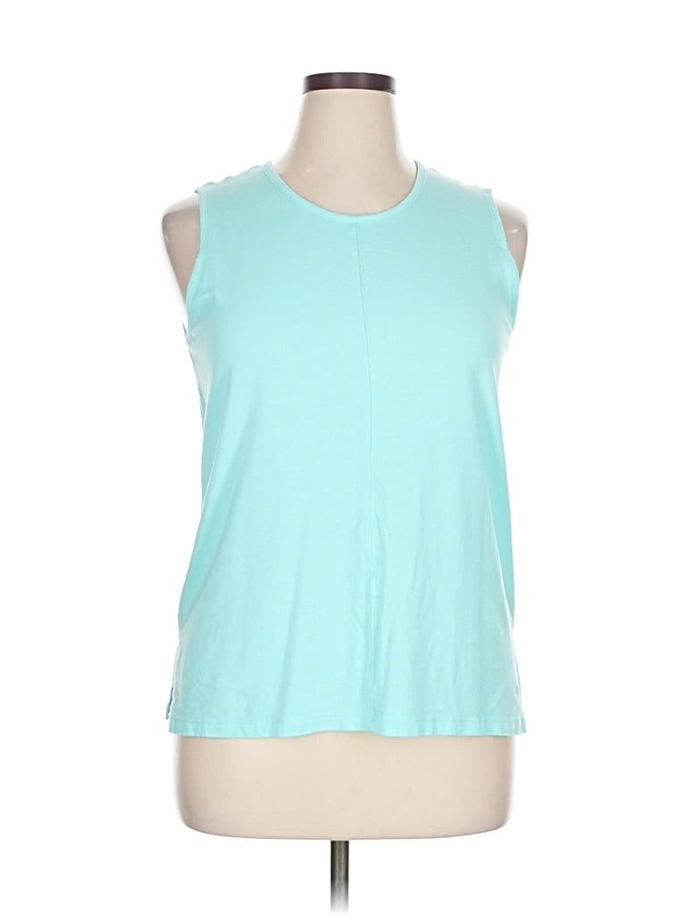 Pre-owned Max Studio Sleeveless T-shirt In Teal
