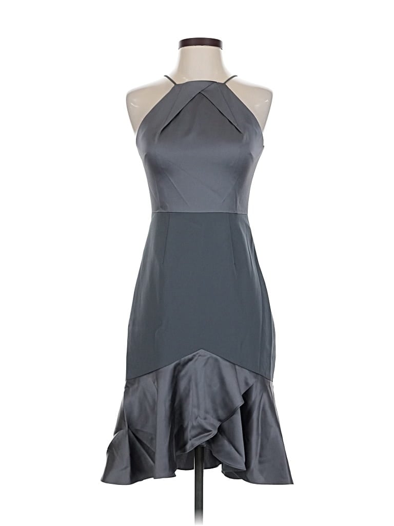 Pre-owned Elie Tahari Cocktail Dress In Gray