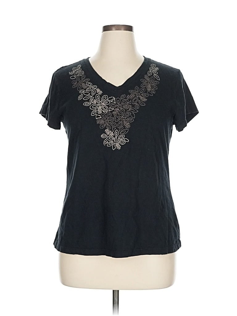 Pre-owned Sonoma Life + Style Short Sleeve T-shirt In Black