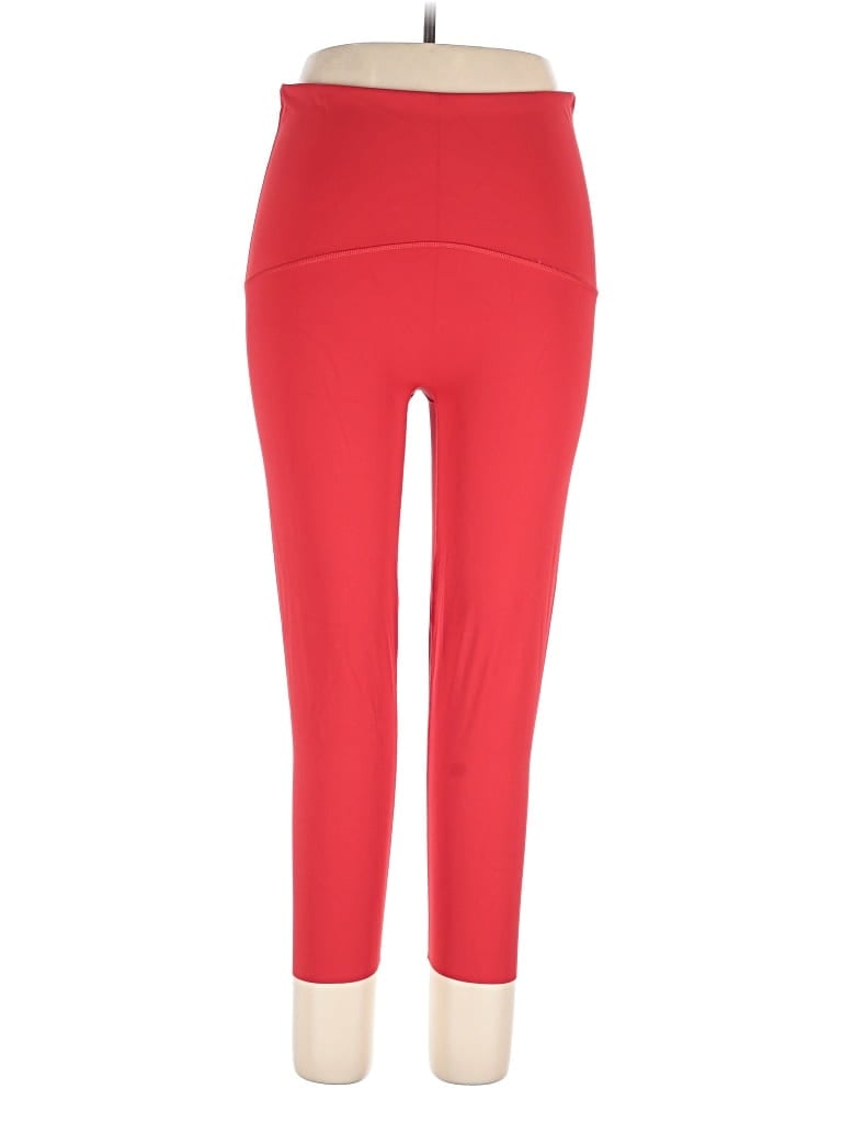 Pre-owned Spanx Active Pants In Red