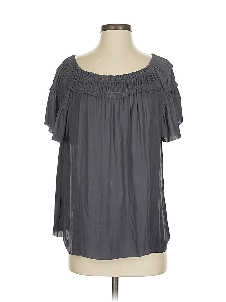 ULLA JOHNSON Pre-owned Short Sleeve Blouse In Gray