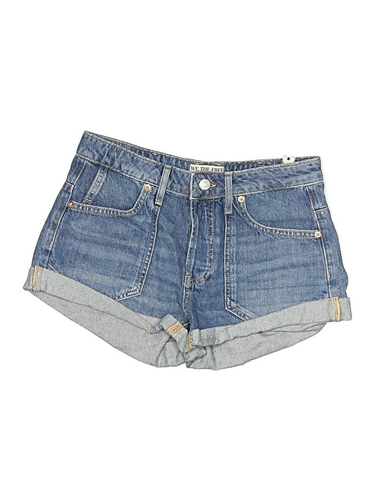 Pre-owned We The Free Denim Shorts In Blue