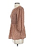 Cure 100% Polyester Brown Casual Dress Size S - photo 5