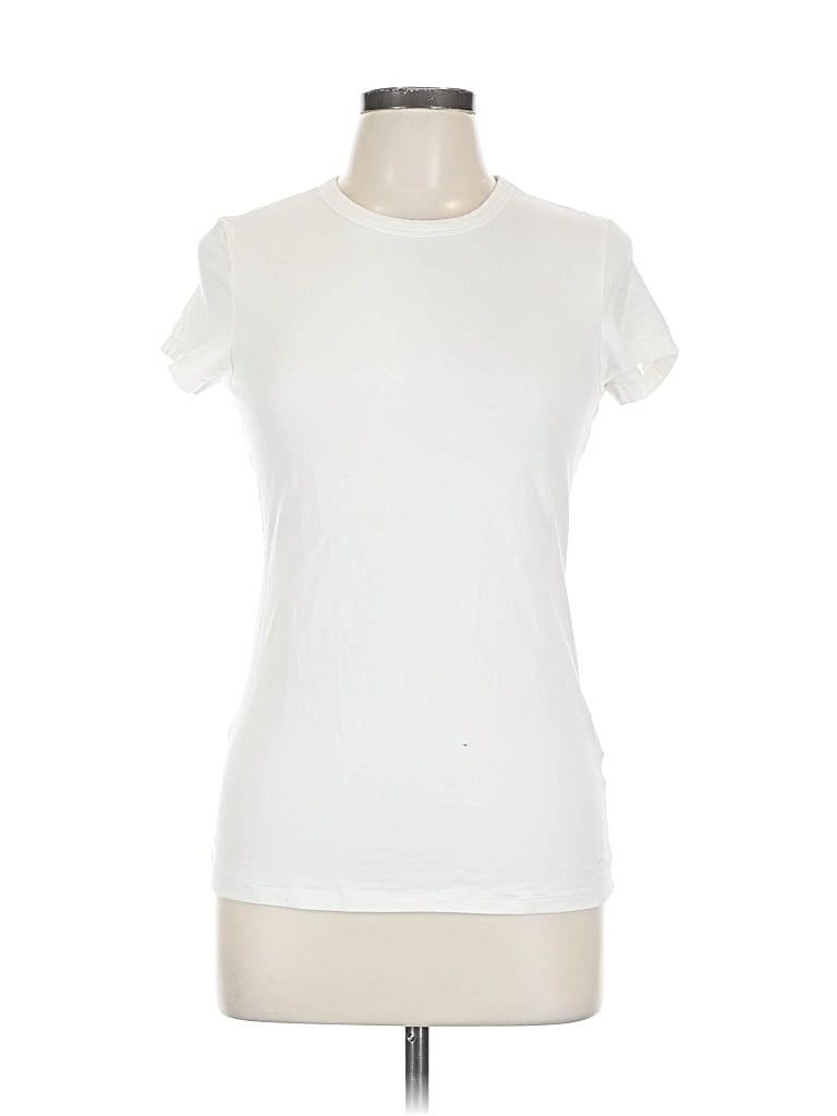 Pre-owned Banana Republic Factory Store Short Sleeve T-shirt In White