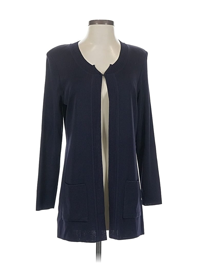 Pre-owned Misook Cardigan Sweater In Blue