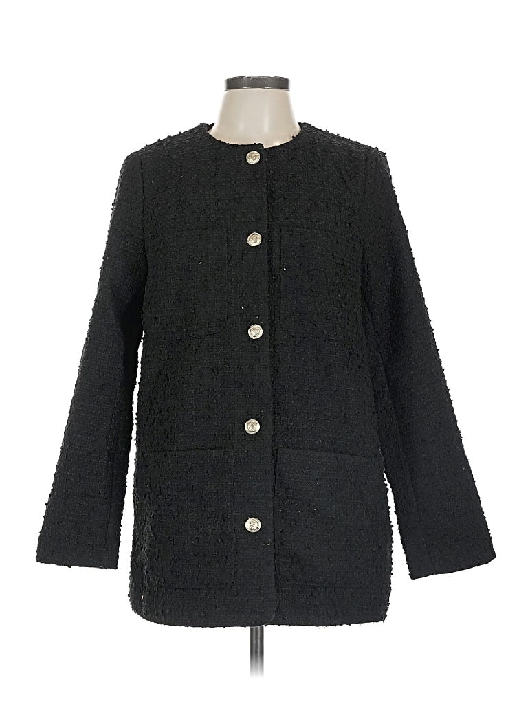 Pre-owned H&m Coat In Black