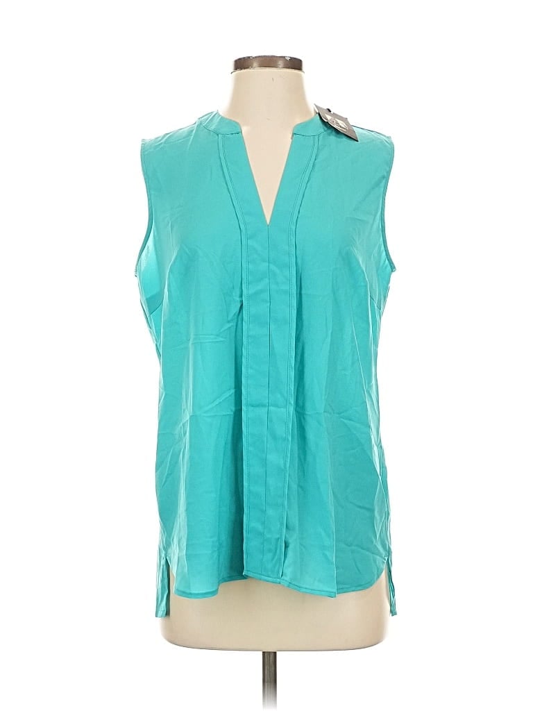 Milano Sleeveless Blouse In Blue
