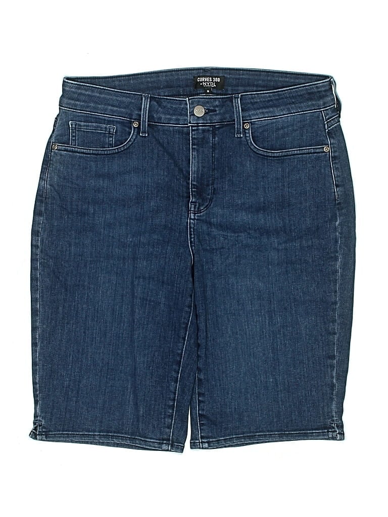 Pre-owned Curves 360 By Nydj Denim Shorts In Blue