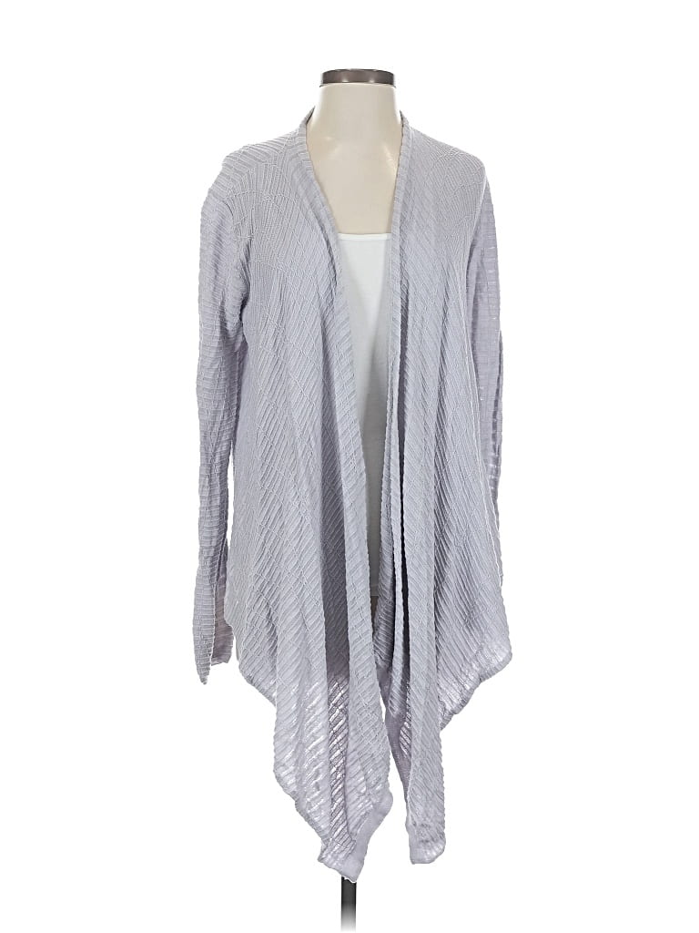 Pre-owned Simply Vera Vera Wang Cardigan Sweater In Gray