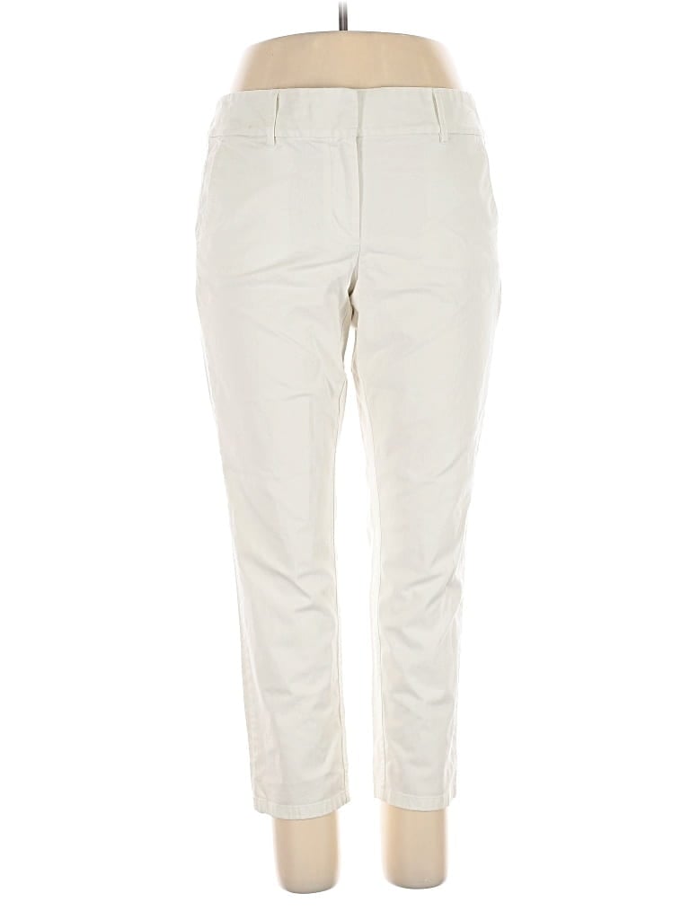 Pre-owned Ann Taylor Loft Casual Pants In White