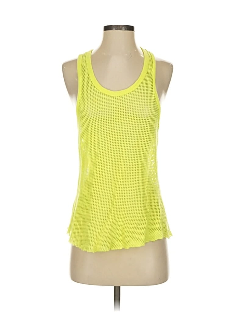 Pre-owned Emma & Sam Tank Top Yellow Halter Neckline Tops