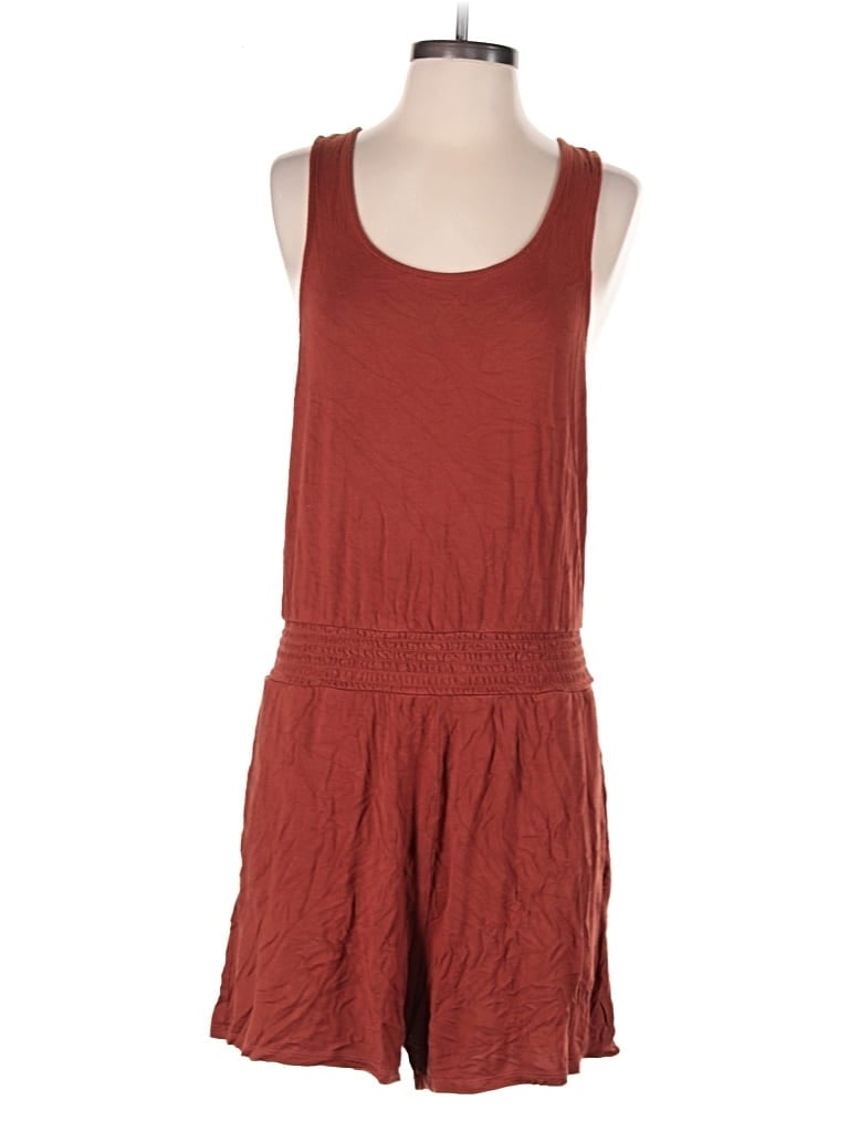 Pre-owned Aerie Romper In Burgundy