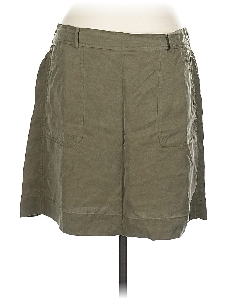 Pre-owned Ann Taylor Loft Casual Skirt In Green