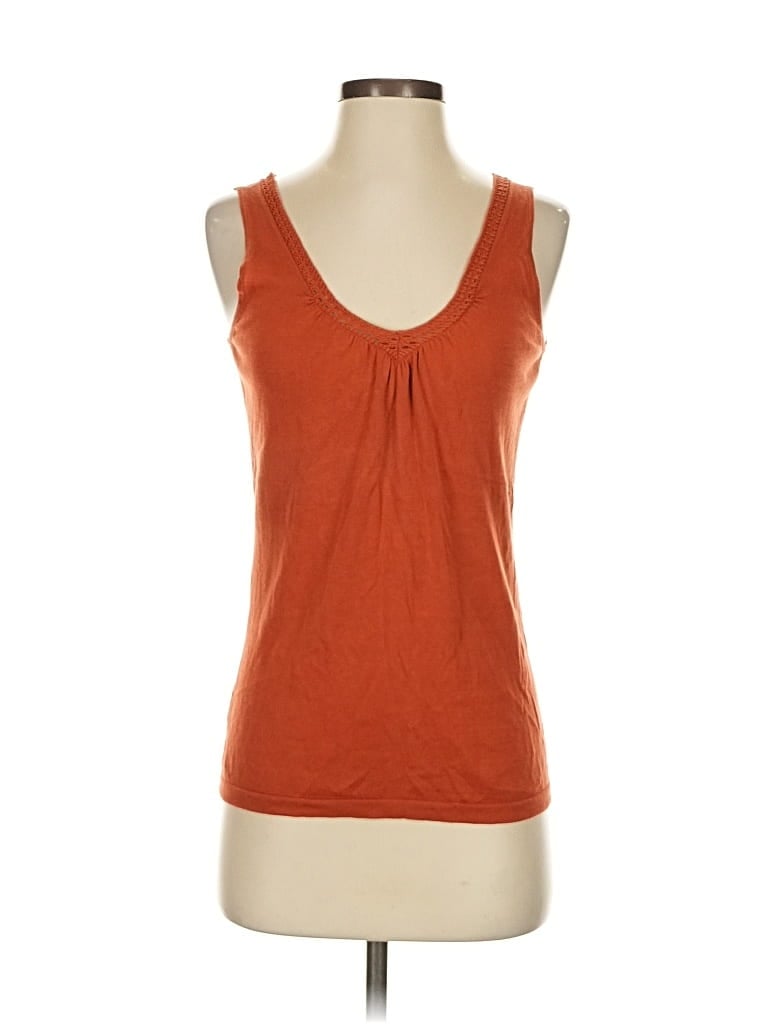 Pre-owned Ann Taylor Loft Cardigan Sweater In Orange