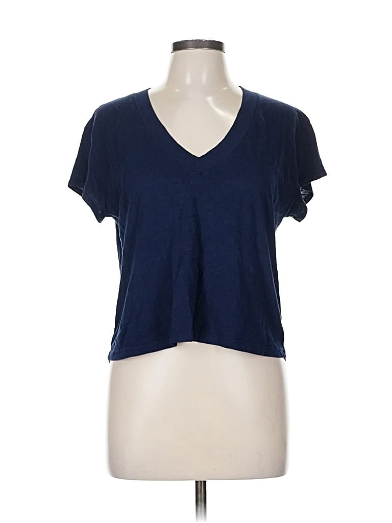 Pre-owned Michael Stars Short Sleeve T-shirt In Blue