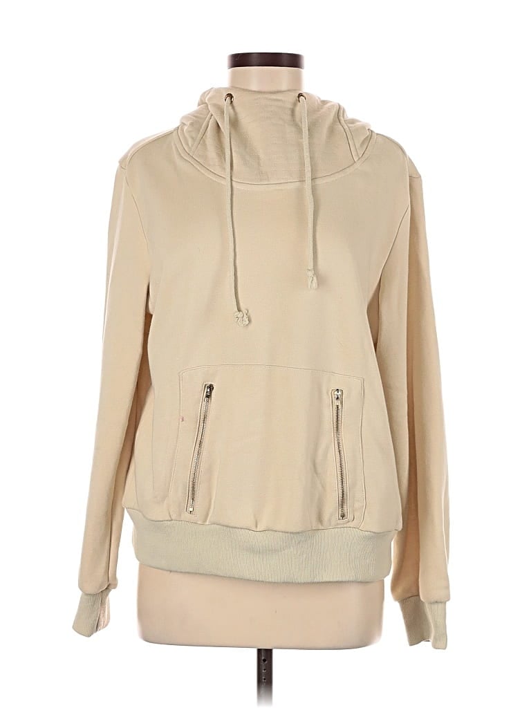 Pre-owned Unbranded Zip Up Hoodie In White