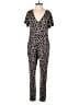 Smash Animal Print Black Jumpsuit Size XXS - photo 1