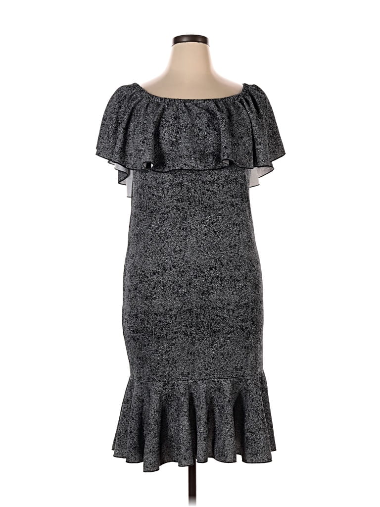 Pre-owned Lularoe Cocktail Dress In Gray